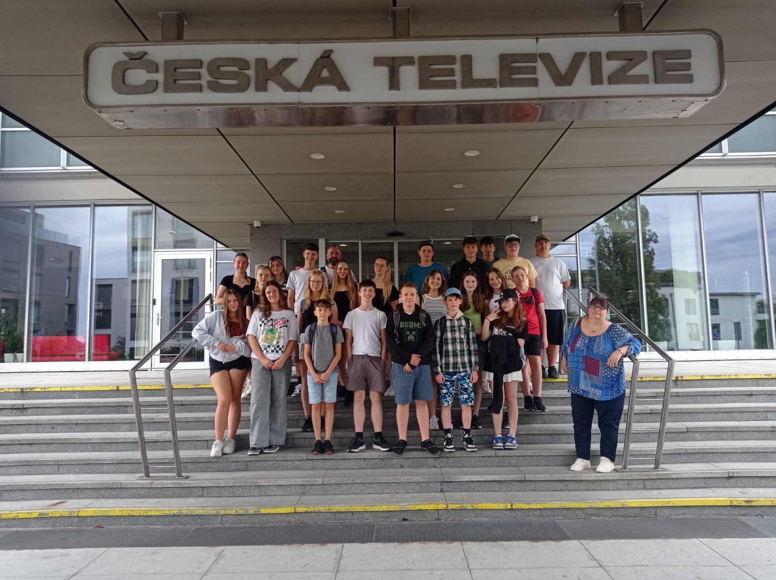 Exkurze žáků do ČT a ČRo Praha